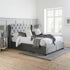 Hope Fabric Bed Grey Velvet